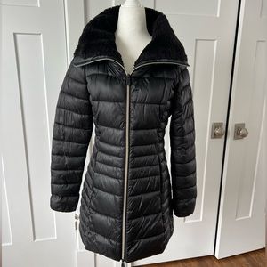 SAVE THE DUCK Puffer Jacket with Faux Fur Collar